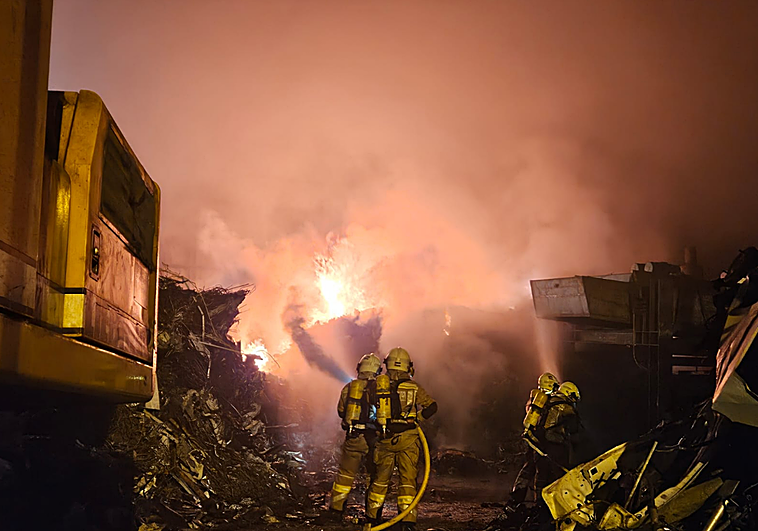 Incendio de esta madrugada.