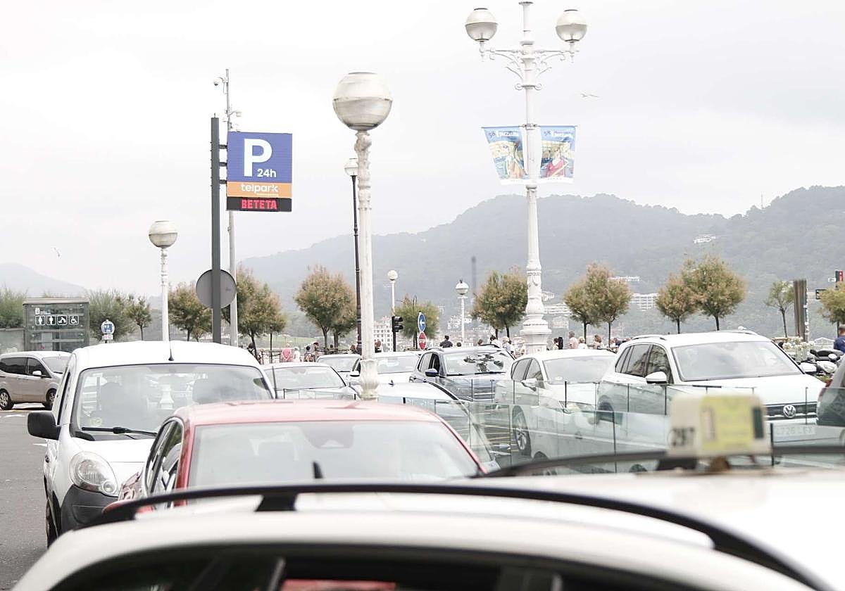 Parking de La Concha de San Sebastián.