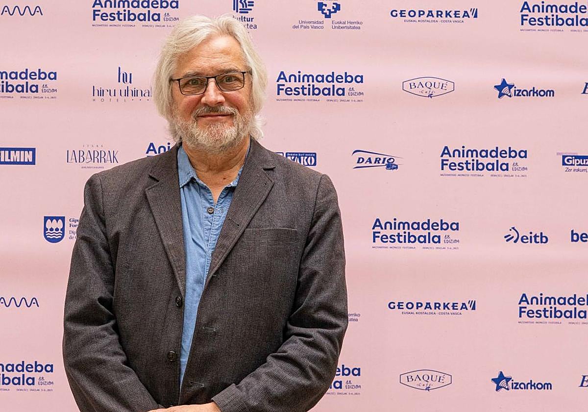 El director y guionista holandés Michaël Dudok de Wit en la inauguración del festival en Deba.
