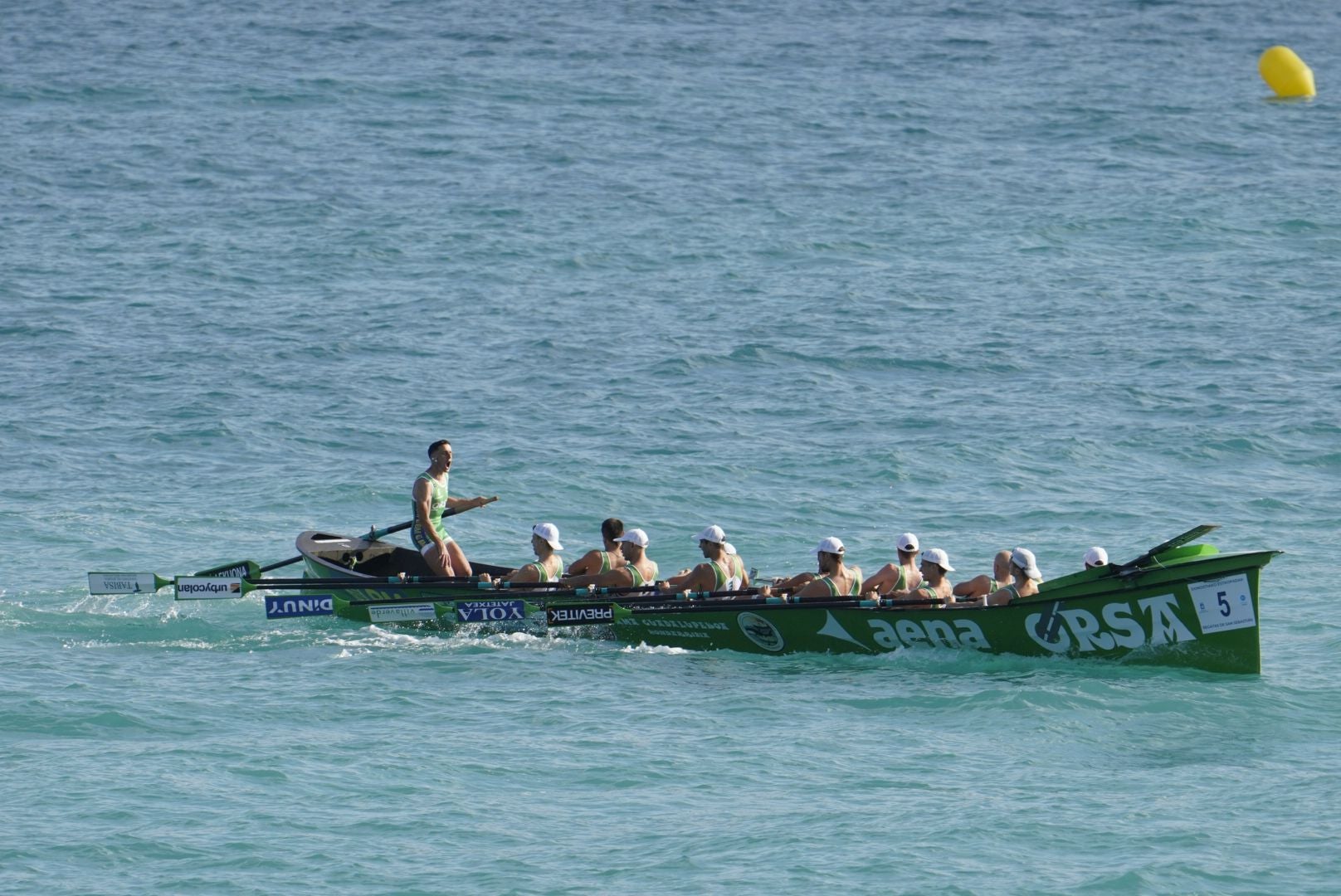 Hoondarribia, durante la clasificatoria, al grito de Ioseba Amunarriz.