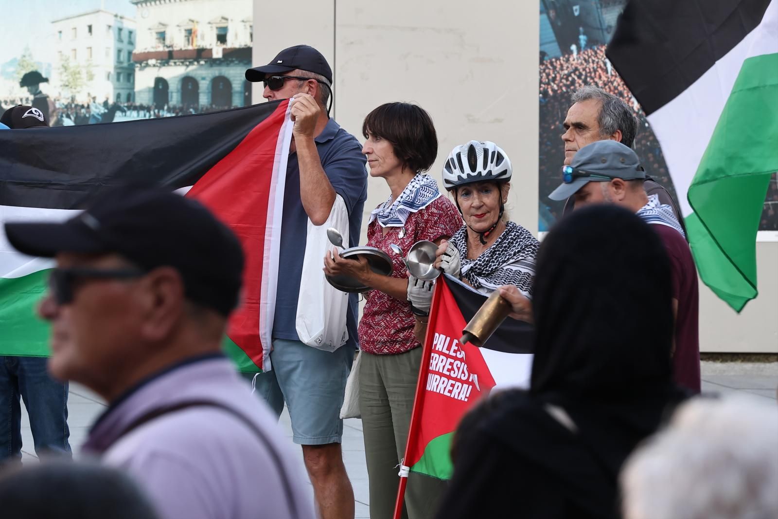 Gipuzkoa &#039;retumba&#039; contra la guerra en Gaza