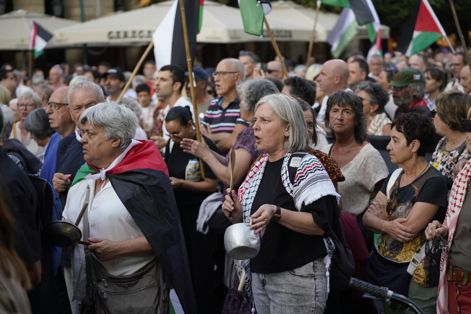 Gipuzkoa &#039;retumba&#039; contra la guerra en Gaza