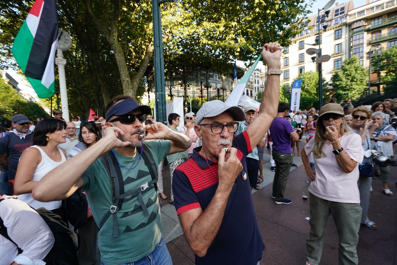 Gipuzkoa &#039;retumba&#039; contra la guerra en Gaza