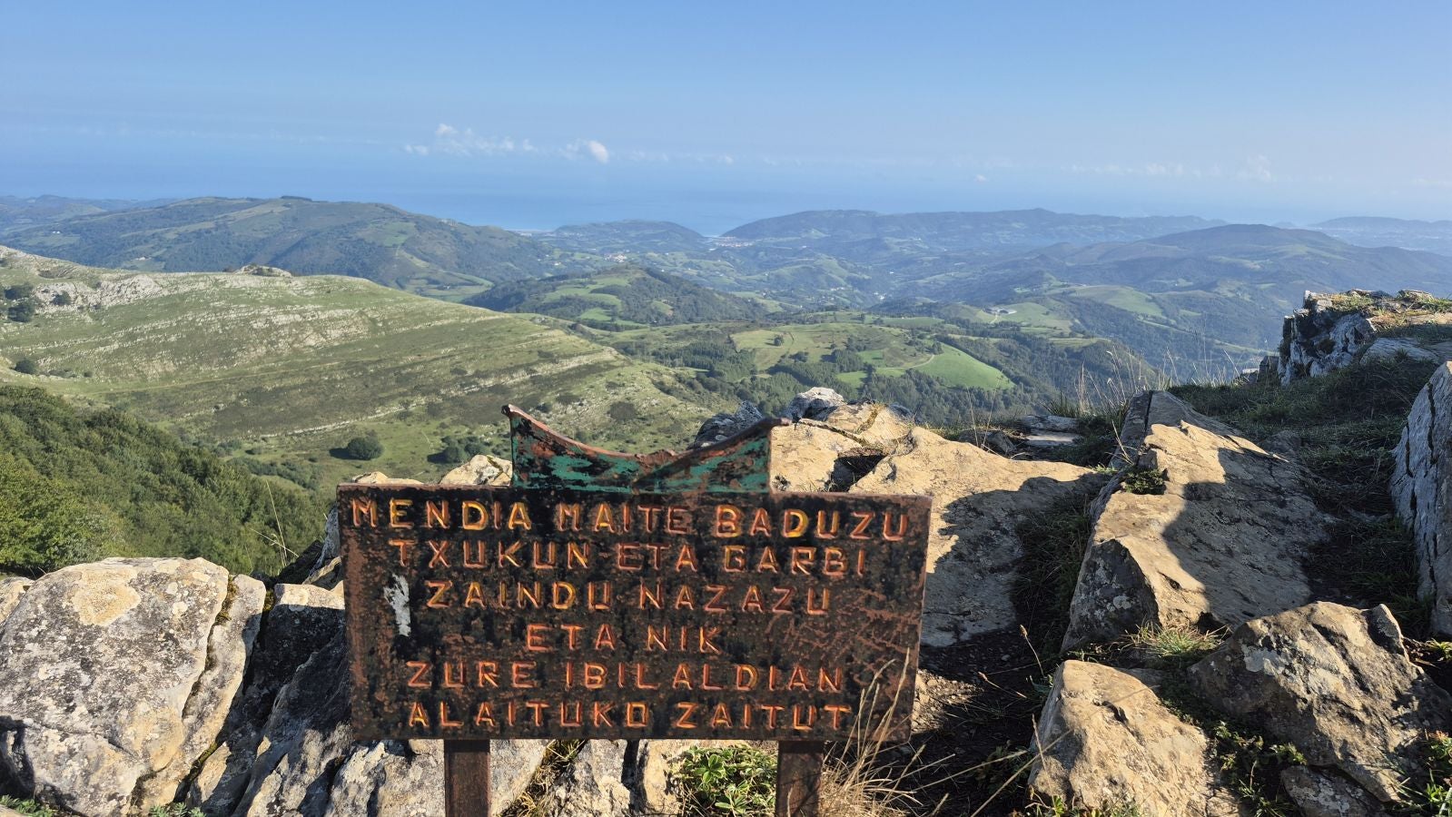 Hernio, panorámica perfecta de los montes de Gipuzkoa