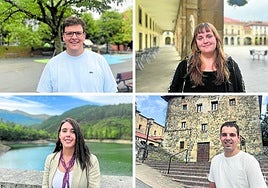 Iñaki Mendiluce, Irati Arratibel, Edurne Matías y Asier Alberdi.