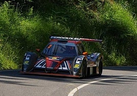 Aitor Manso participa esta jornada en la III Subida a Dima en la localidad vizcaína de Durango.