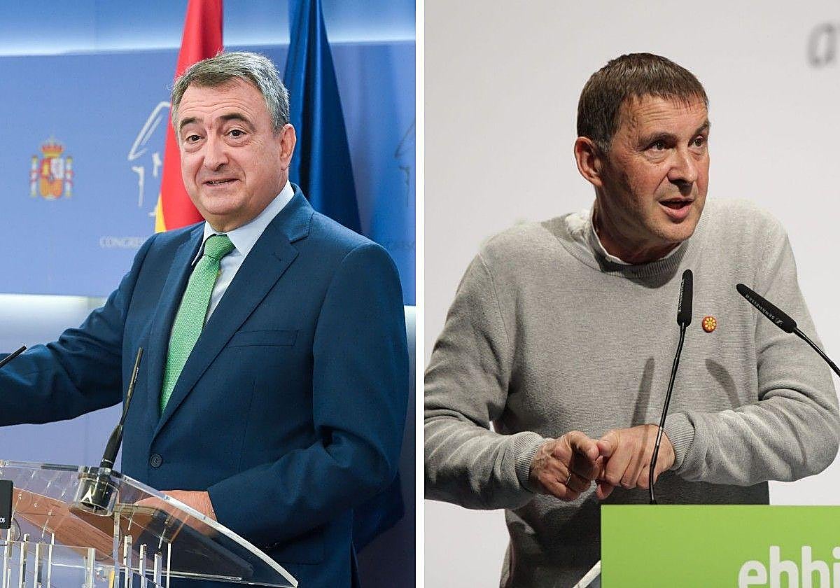Aitor Esteban y Arnaldo Otegi