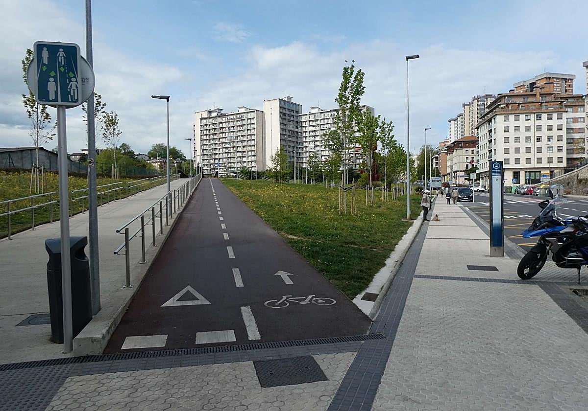 El carril bici entre Herrera y Trintxerpe, el que más desplazamientos soporta