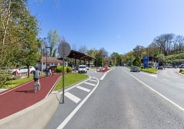 Red de bidegorris de Gipuzkoa.