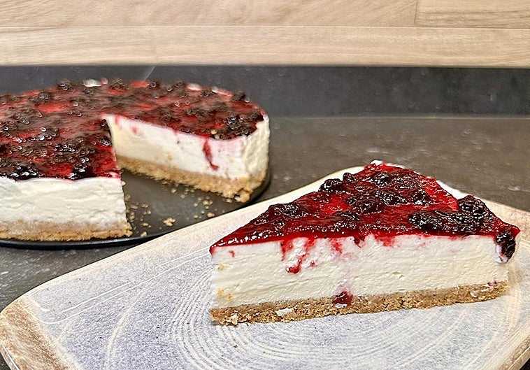 Receta de tarta de queso fría