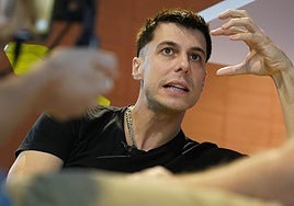 Pello Reparaz, durante la entrevista de este lunes.