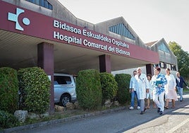 Visita de la nueva dirección de Osakidetza al Hospital Bidasoa.
