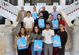 Representantes de las compañías, ayer en la presentación.