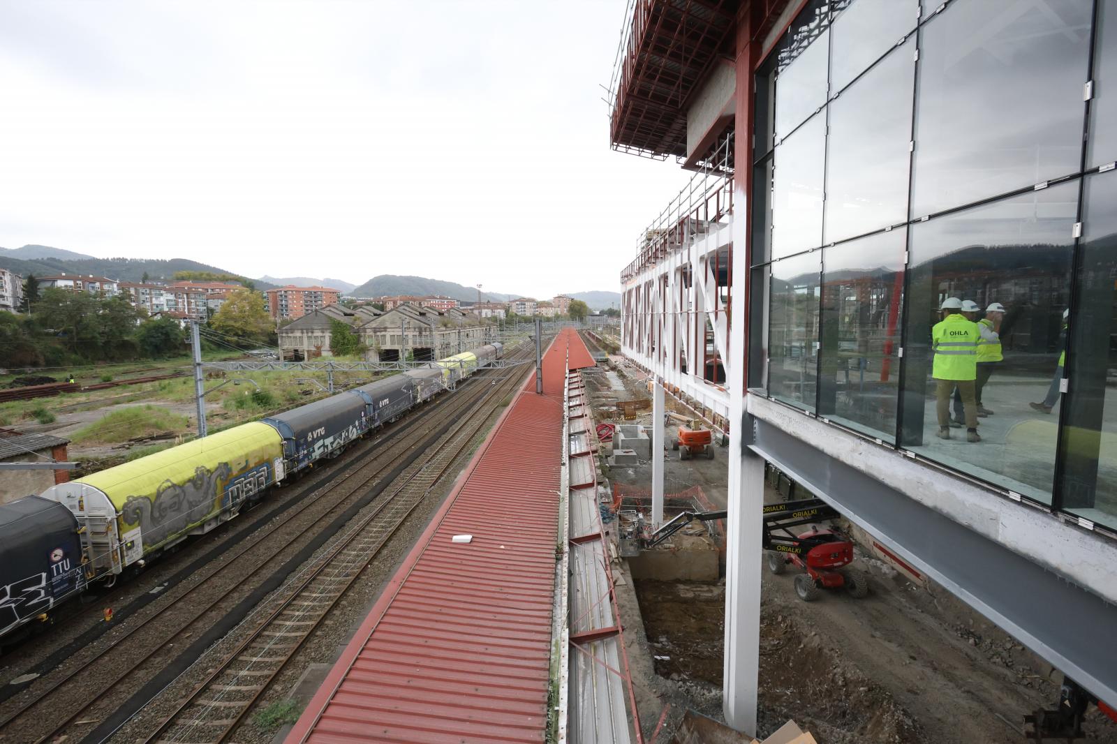 Visita a las obras de la estación de Irun