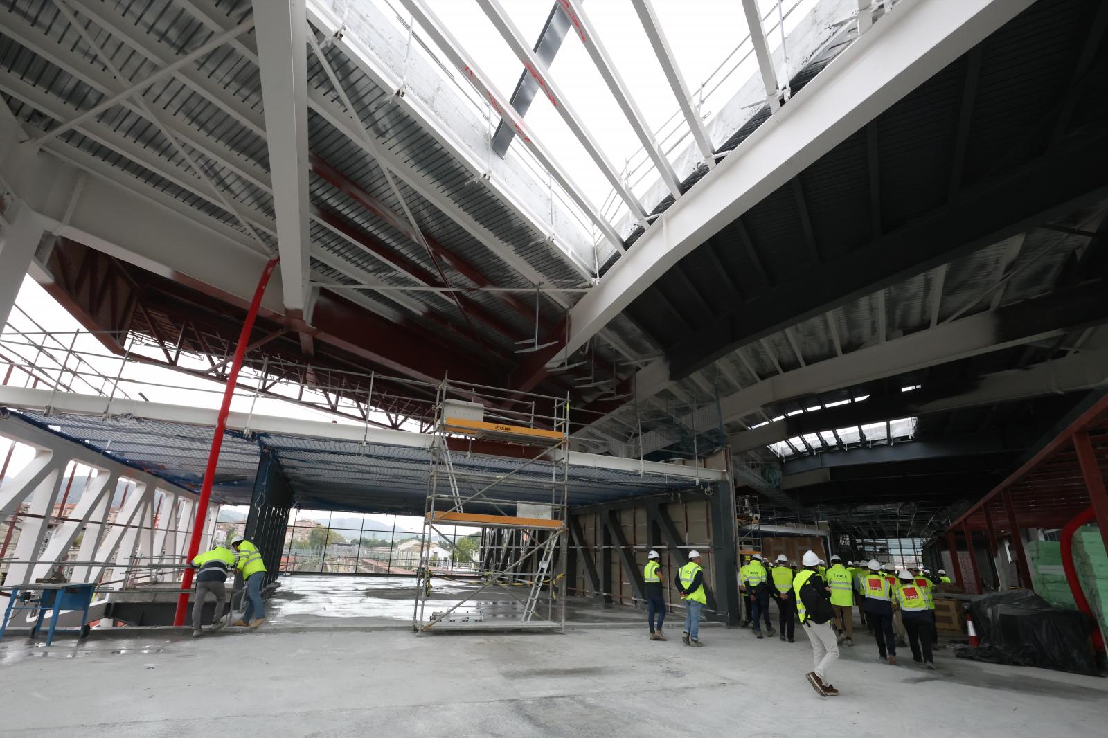 Visita a las obras de la estación de Irun