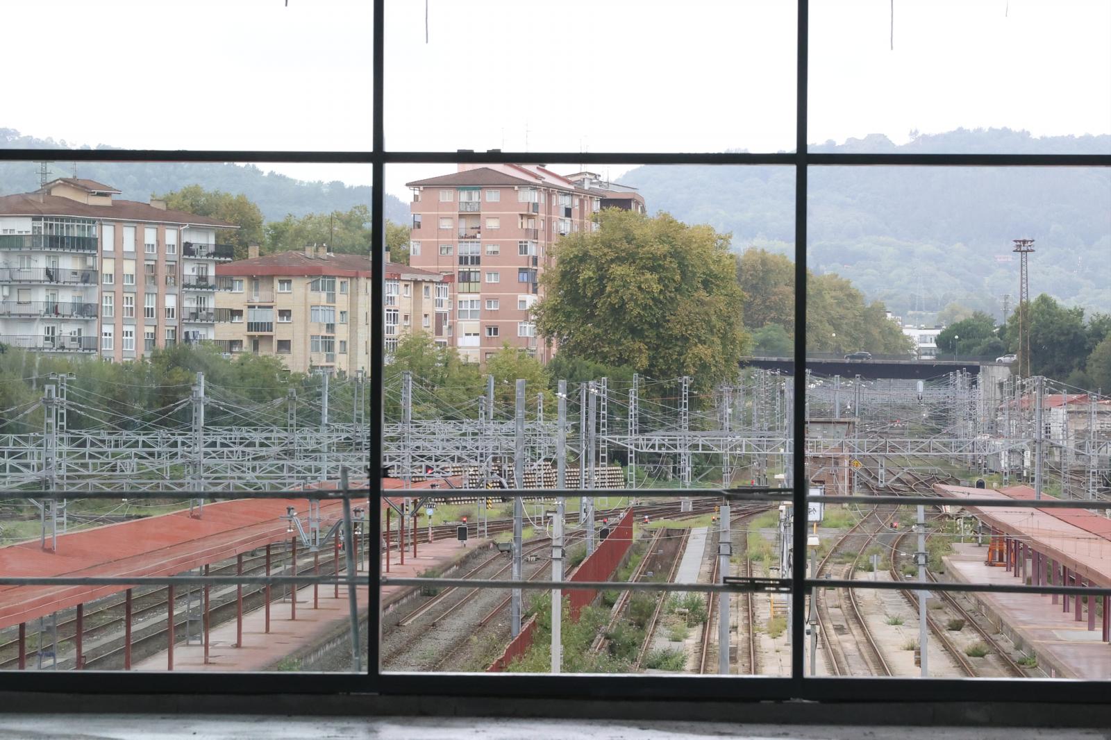 Visita a las obras de la estación de Irun