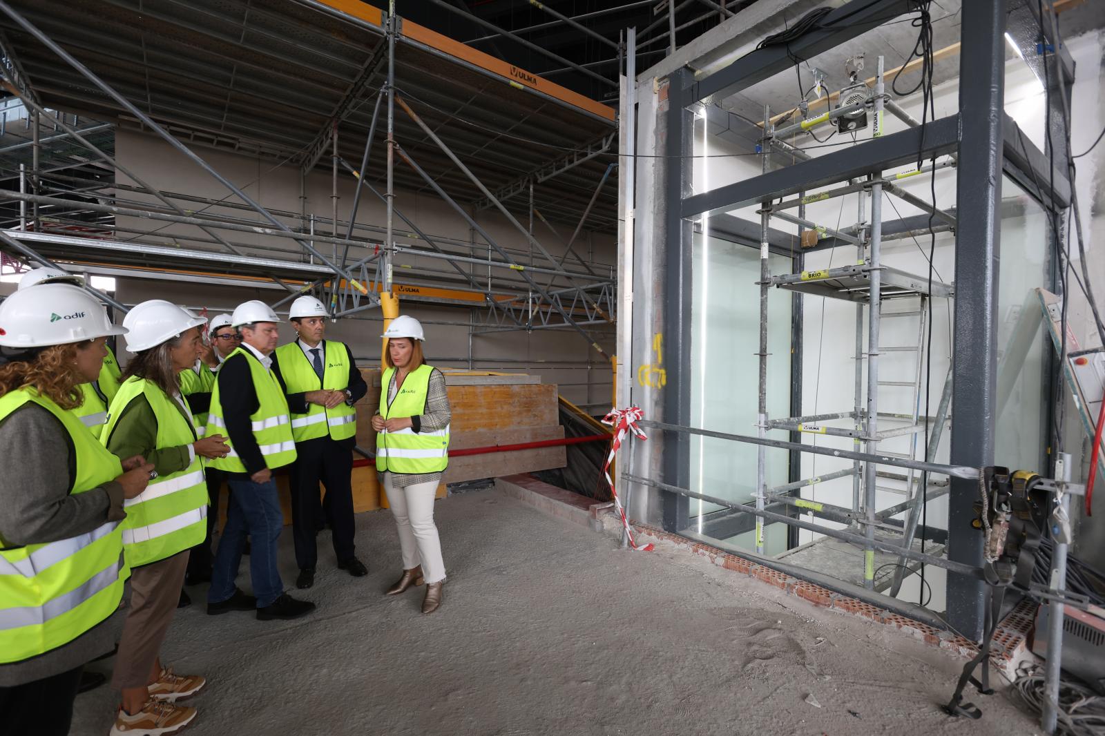 Visita a las obras de la estación de Irun