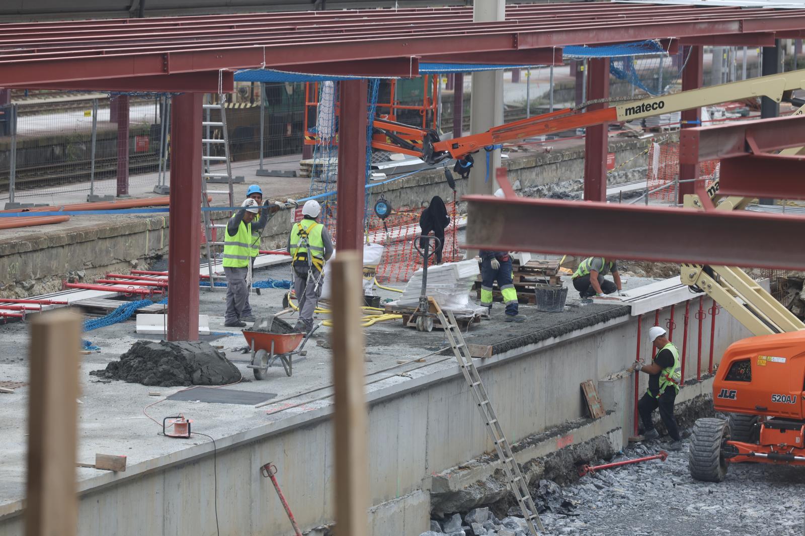 Visita a las obras de la estación de Irun