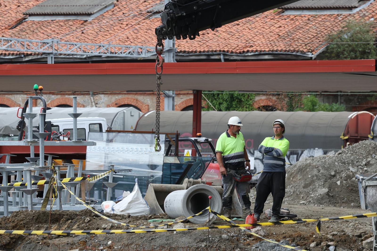 Visita a las obras de la estación de Irun
