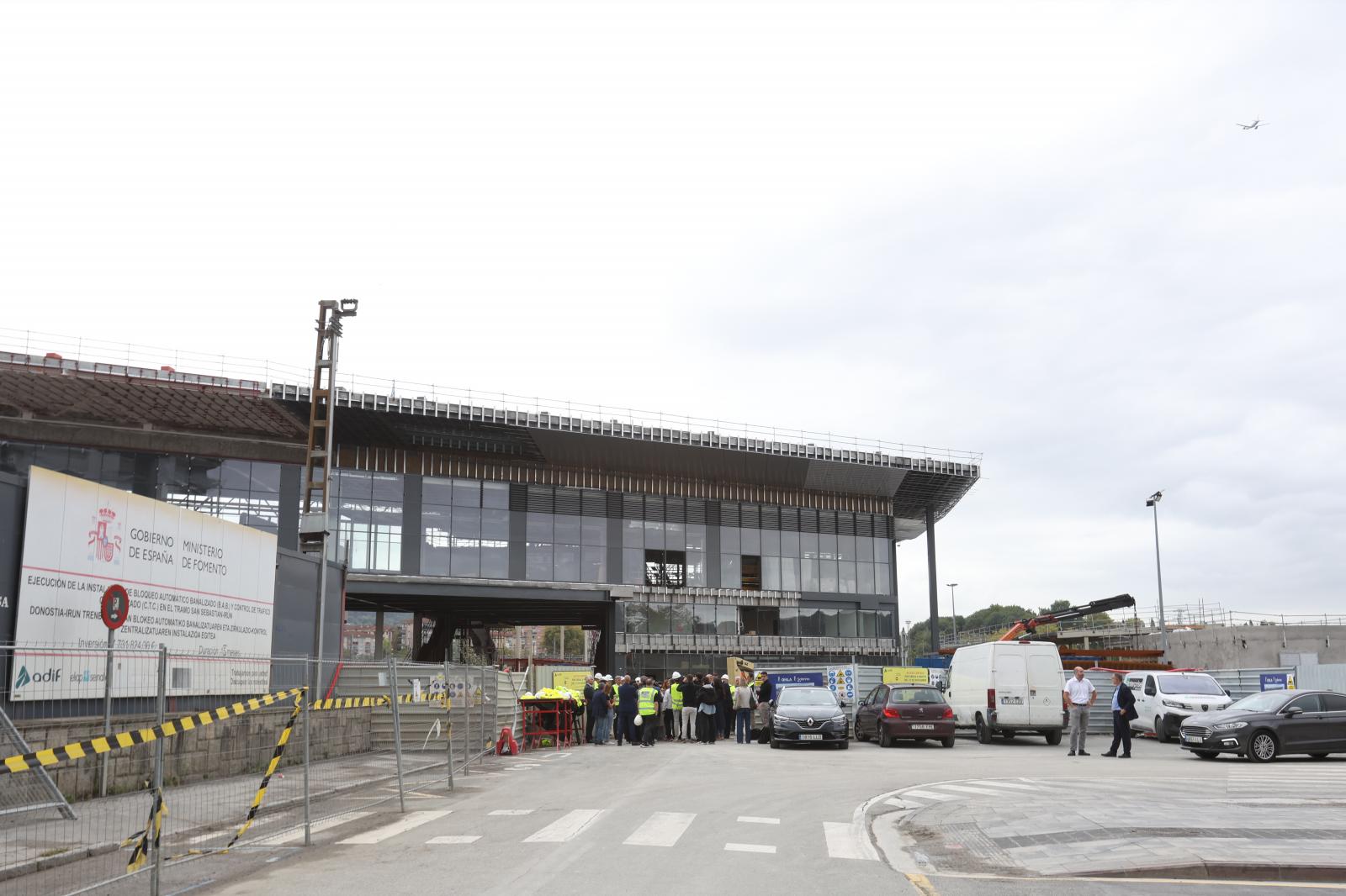 Visita a las obras de la estación de Irun