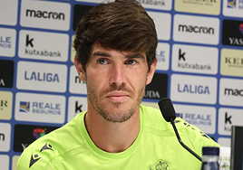 El jugador de la Real Sociedad Aritz Elustondo, en una imagen de archivo.