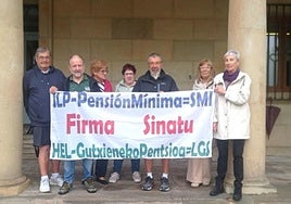 Concentración de los pensionistas  de esta semana.