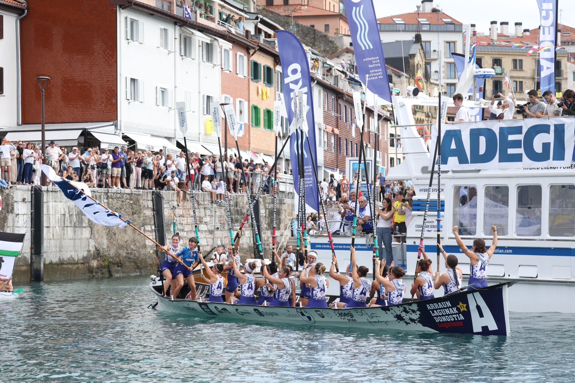 La celebración de Arraun Lagunak, en imágenes