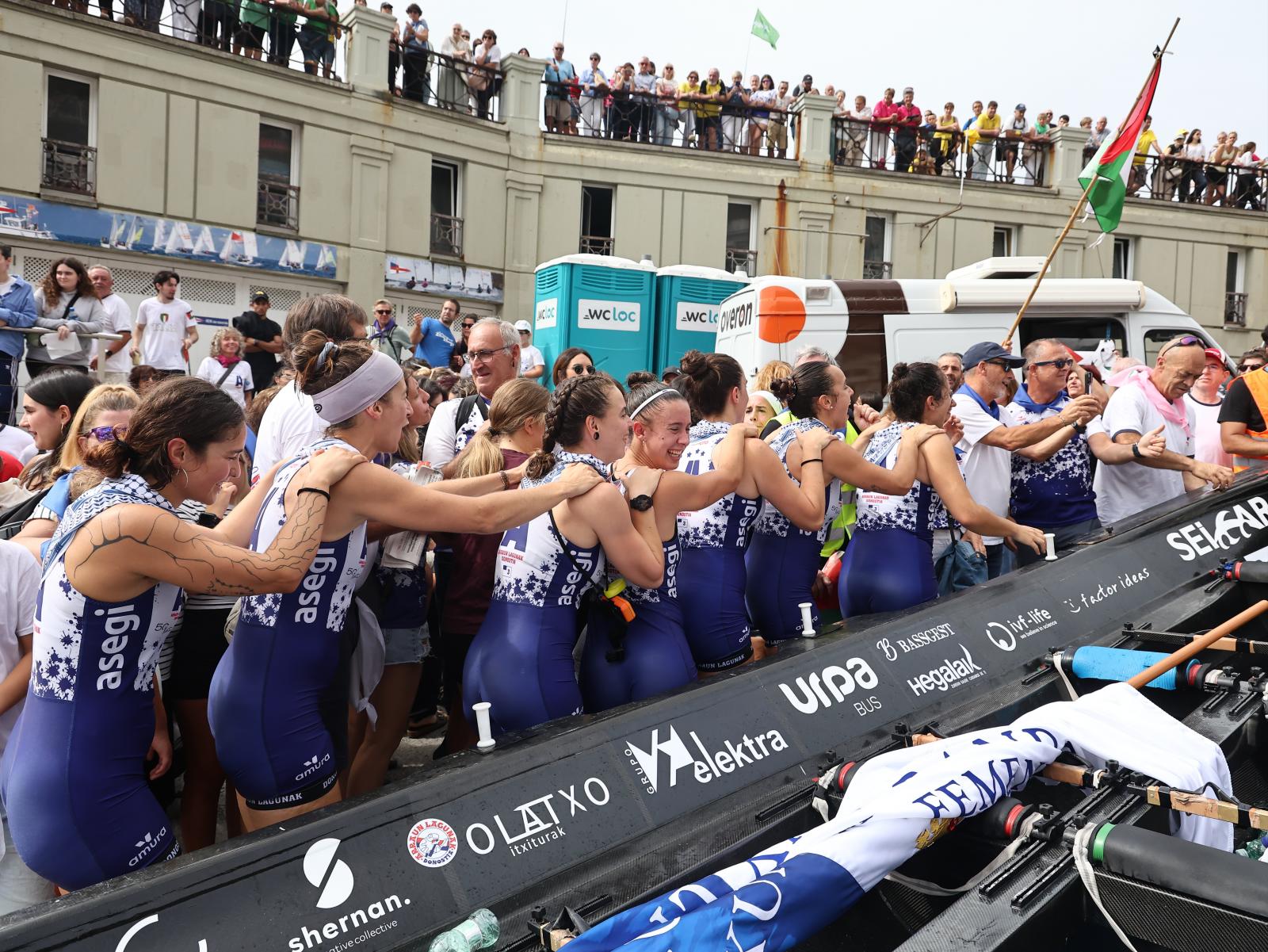 La celebración de Arraun Lagunak, en imágenes