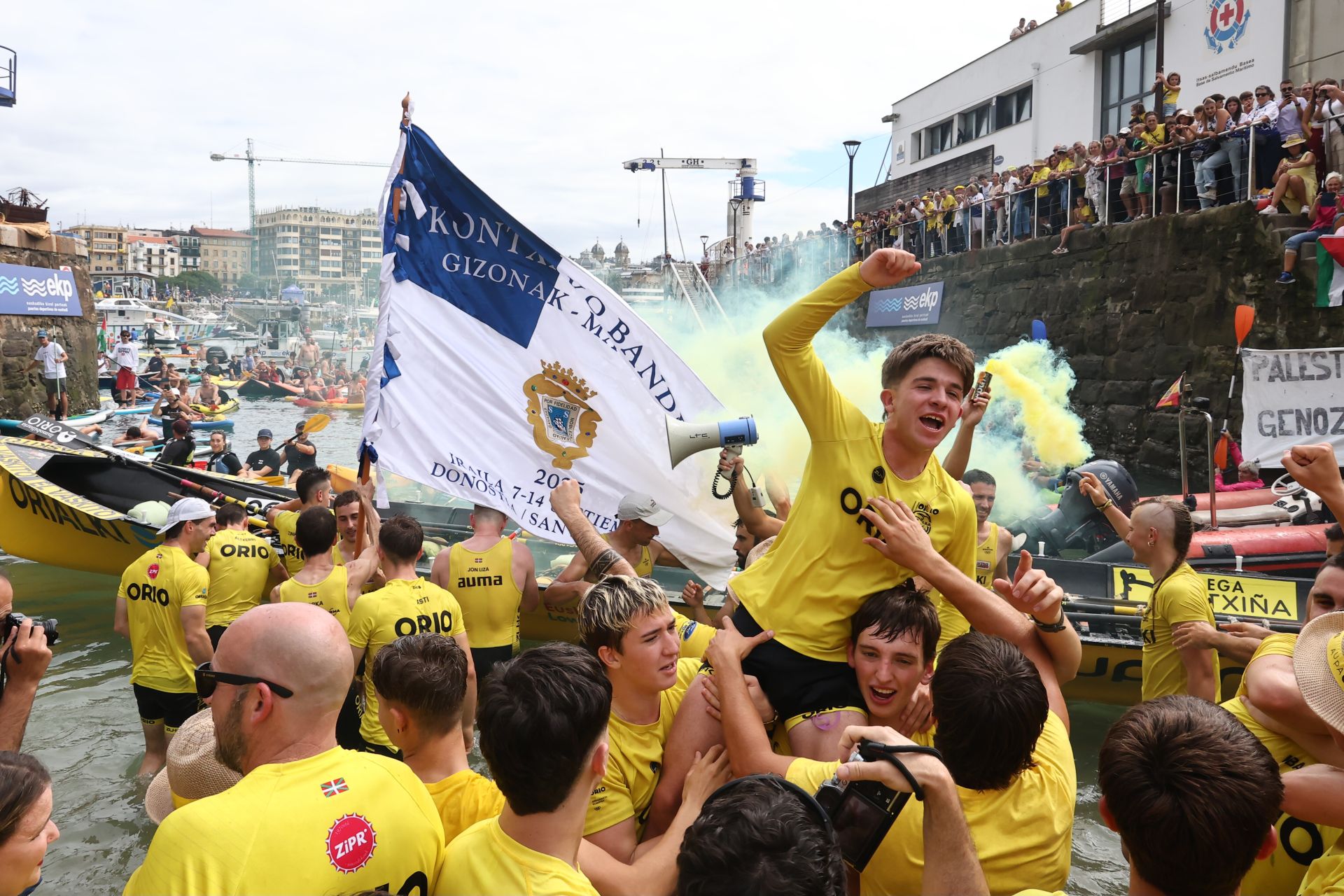Orio celebra por todo lo alto su Bandera de La Concha número 33