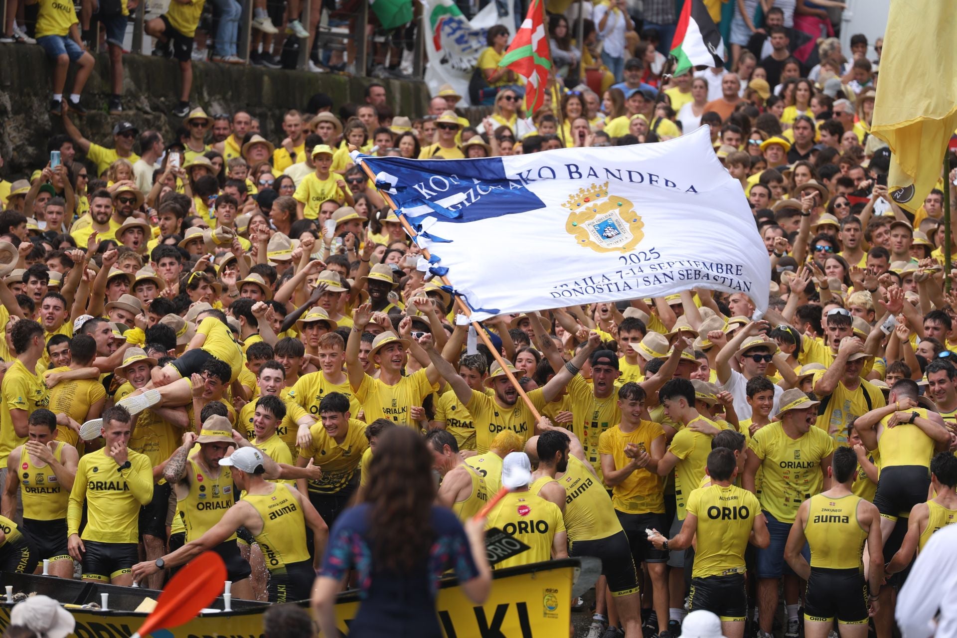 Orio celebra por todo lo alto su Bandera de La Concha número 33