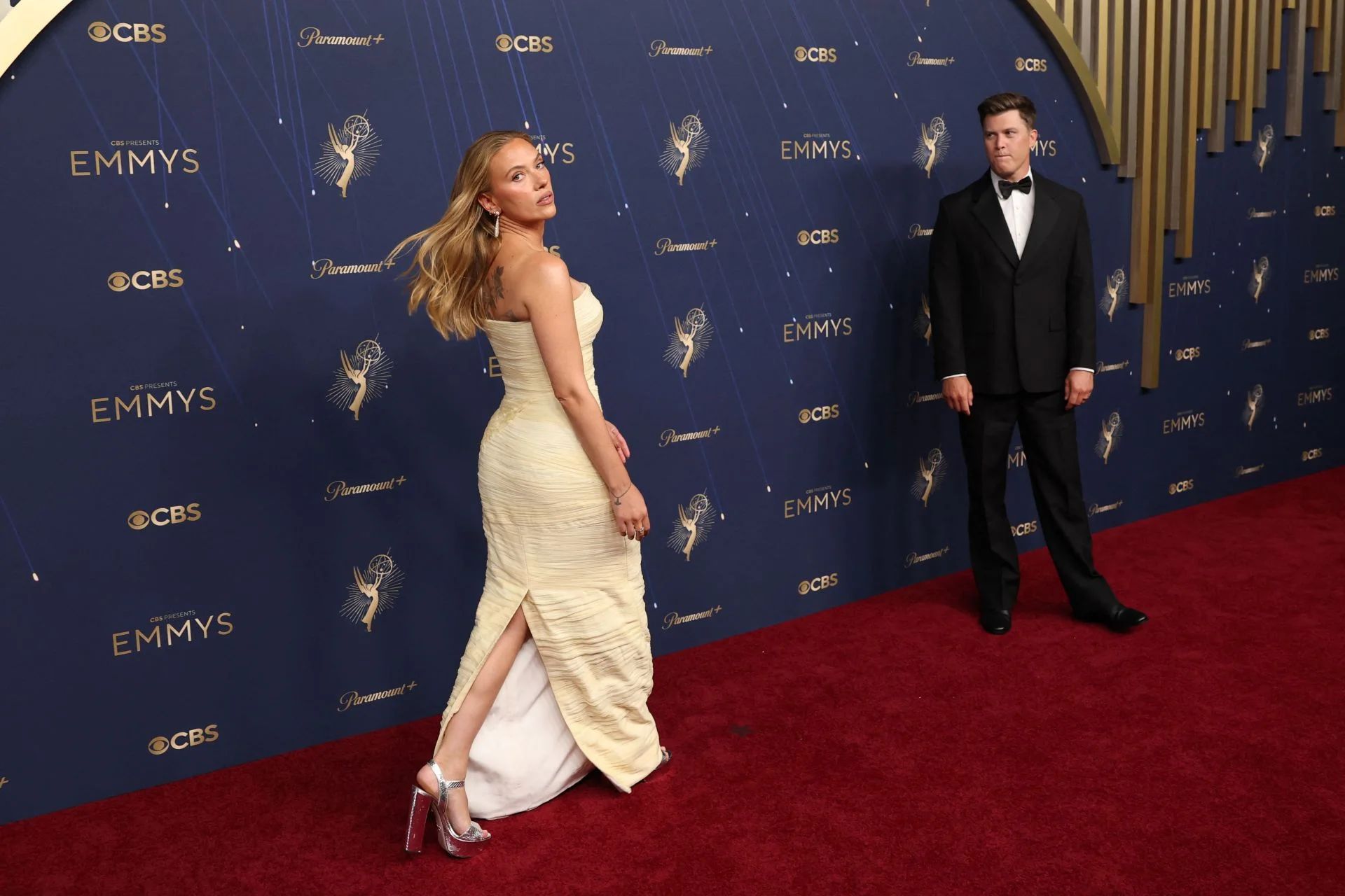 Scarlett Johansson y su marido, Colin Jost.