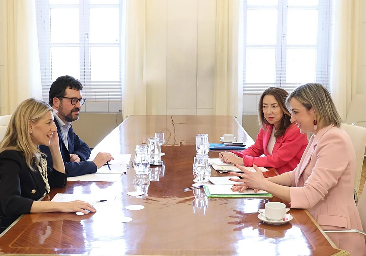 Reunión entre Ubarretxena y Díaz el pasado mes de abril.