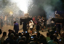 El toro de fuego despidió las Madalenas.