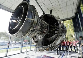 Instalaciones de ITP Aero en su planta de la localidad vizcaína de Zamudio.