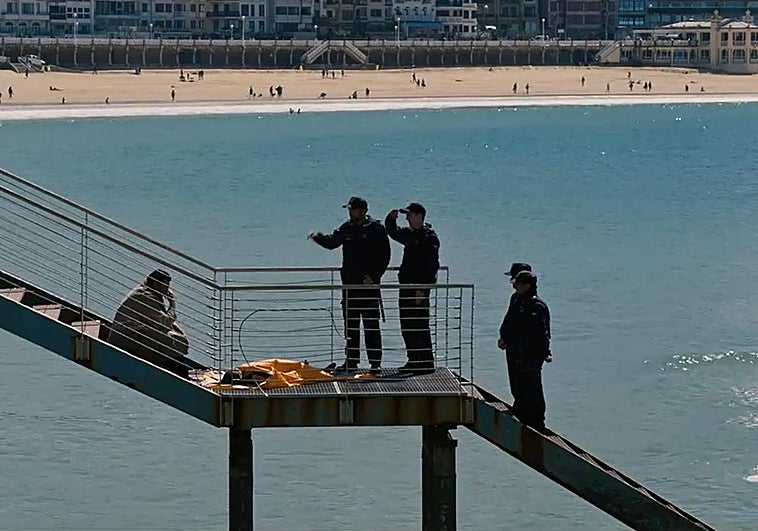 Primeras imágenes de la película 'Ya no quedan junglas', rodada en Donostia.