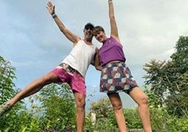 Zigor Saizar eta Nerea Urdangarin bidaian ateratako argazkian.