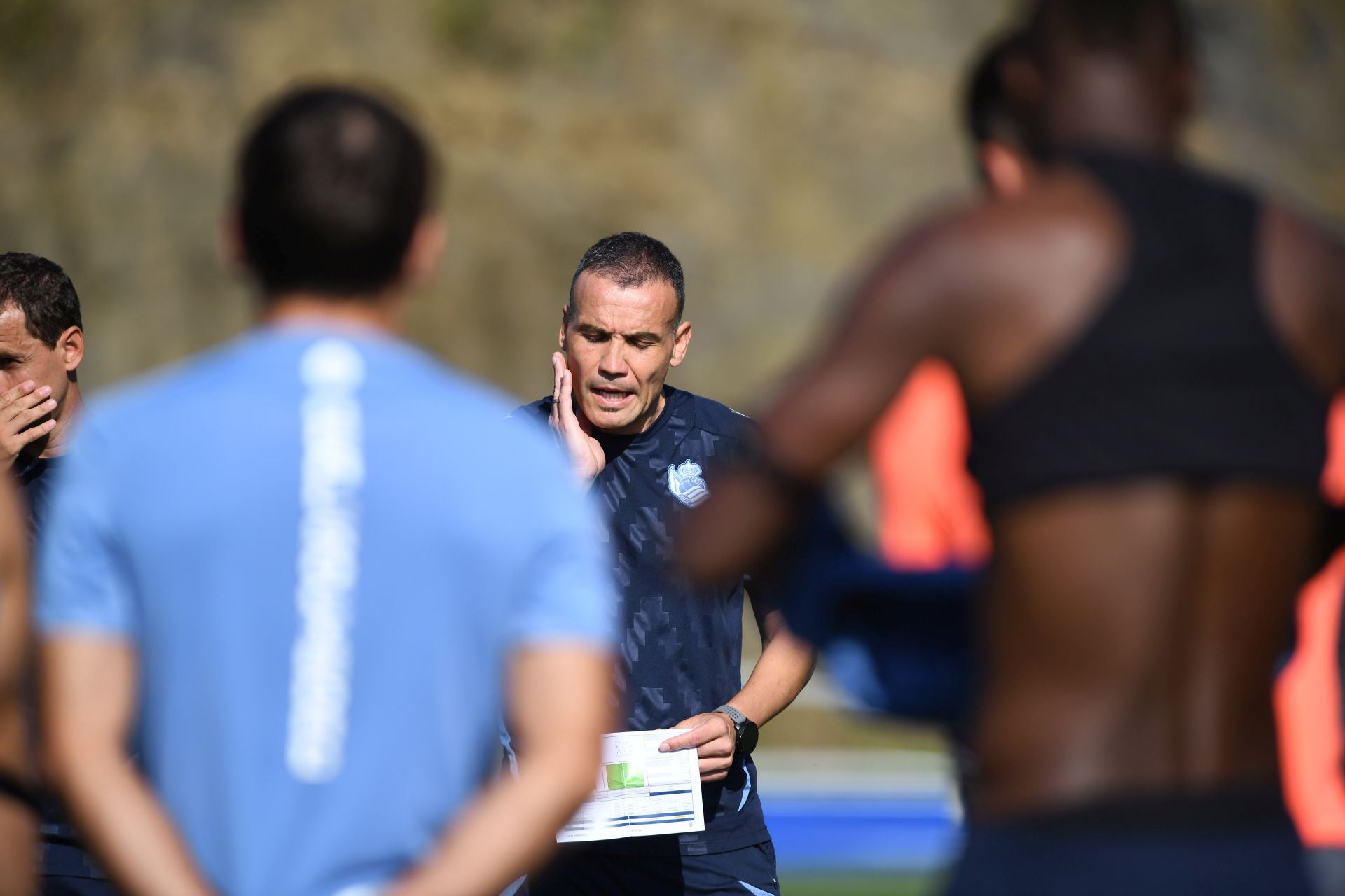 Caluroso último entrenamiento en Zubieta