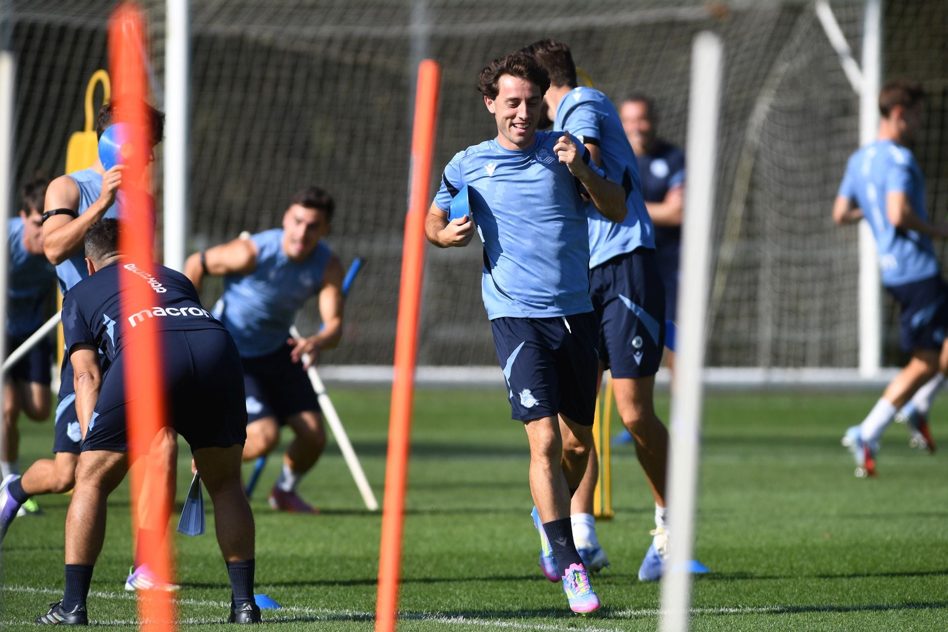 Caluroso último entrenamiento en Zubieta