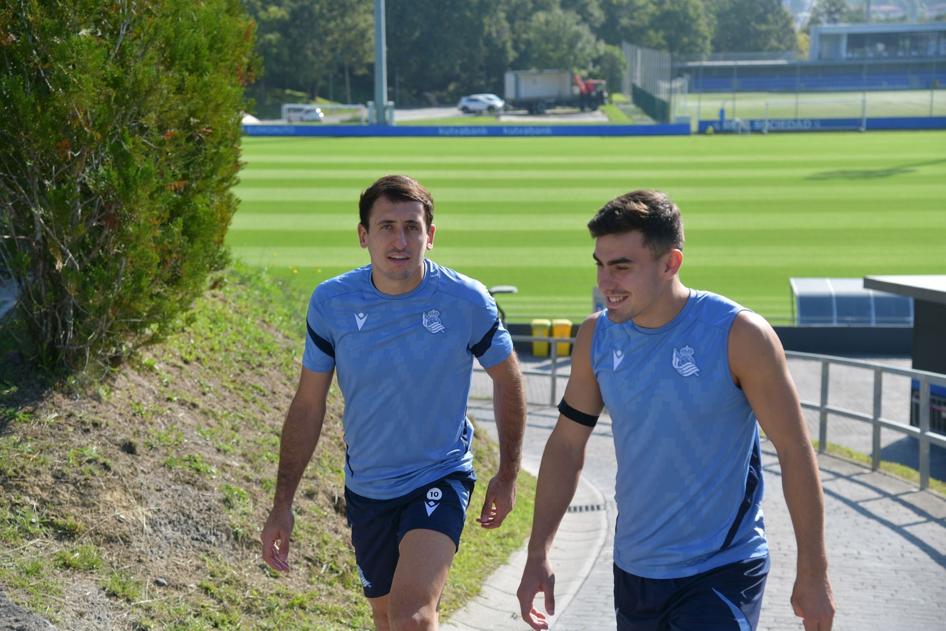 Caluroso último entrenamiento en Zubieta