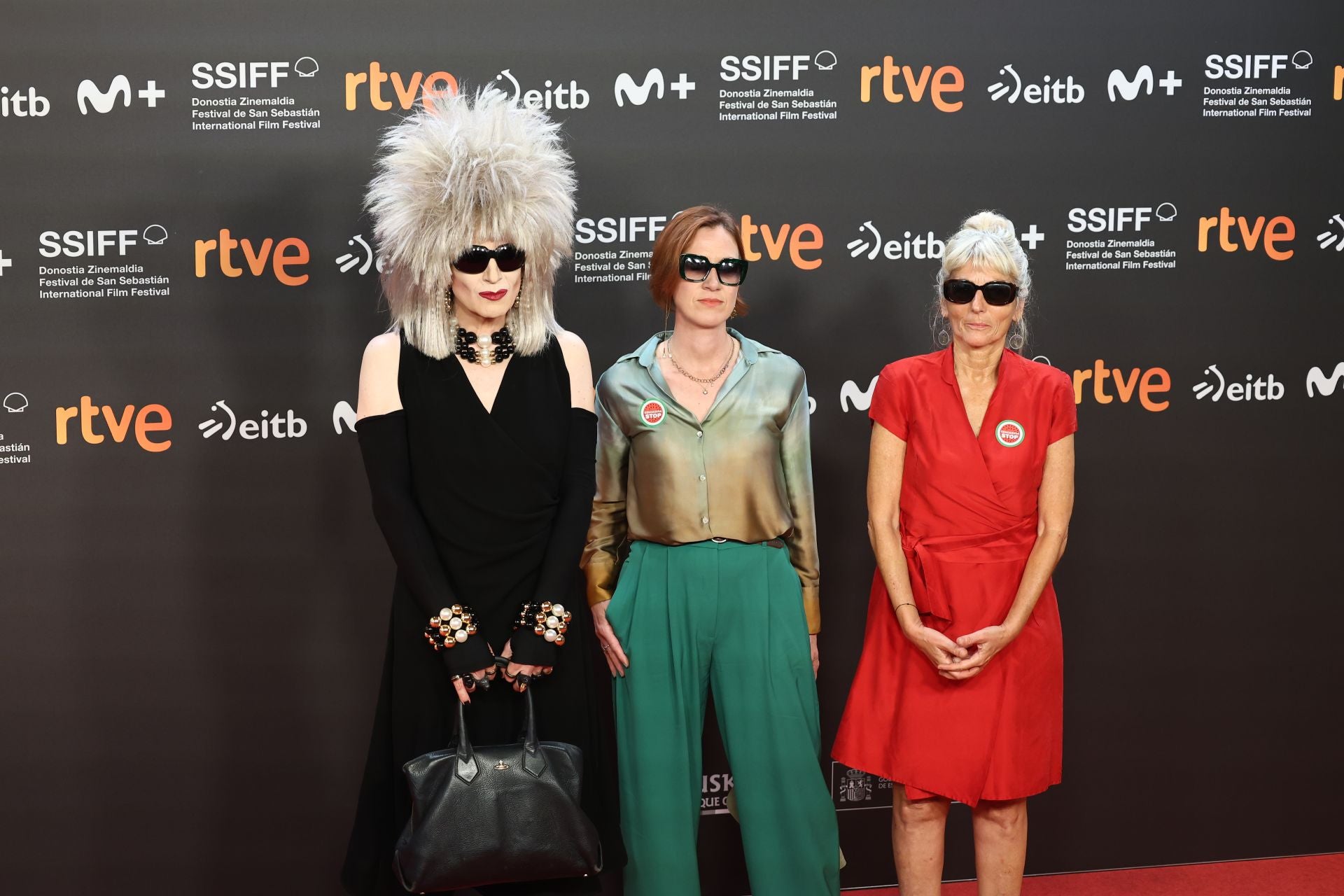 Alfombra roja de la gala inaugural del Zinemaldia