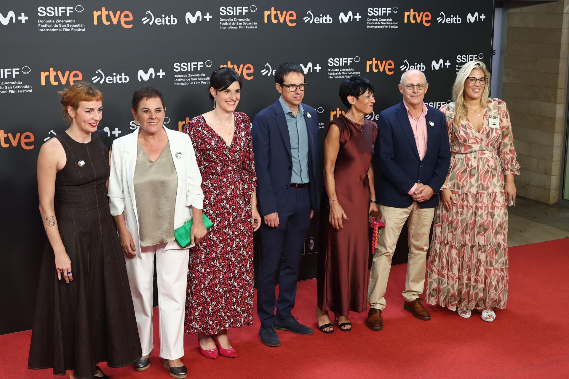 Alfombra roja de la gala inaugural del Zinemaldia