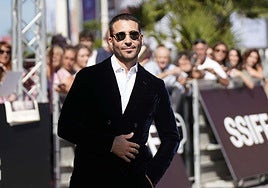 Miguel Ángel Silvestre, en una de sus visitas al Festival de Cine de San Sebastián.