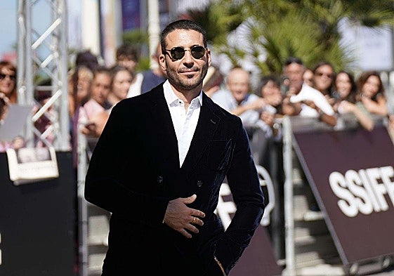 Miguel Ángel Silvestre, en una de sus visitas al Festival de Cine de San Sebastián.