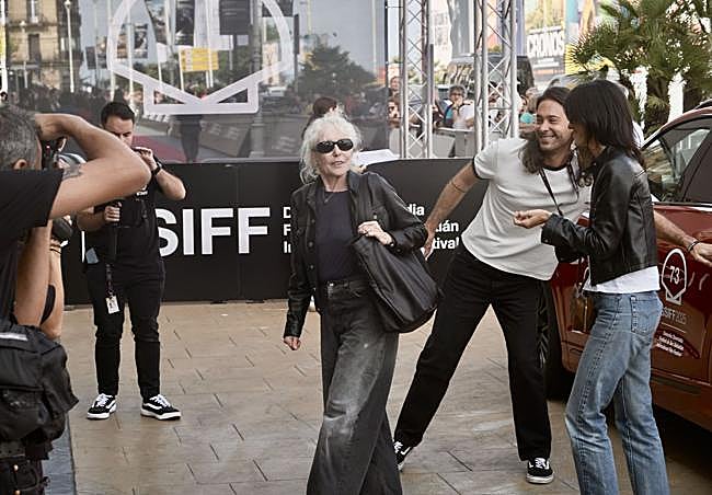 Claire Denis, a su llegada a Donostia