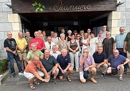 Comida de quintos  de 1957 en Oianume
