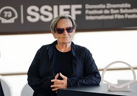 La directora polaca Agnieszka Holland, ayer en el Kursaal