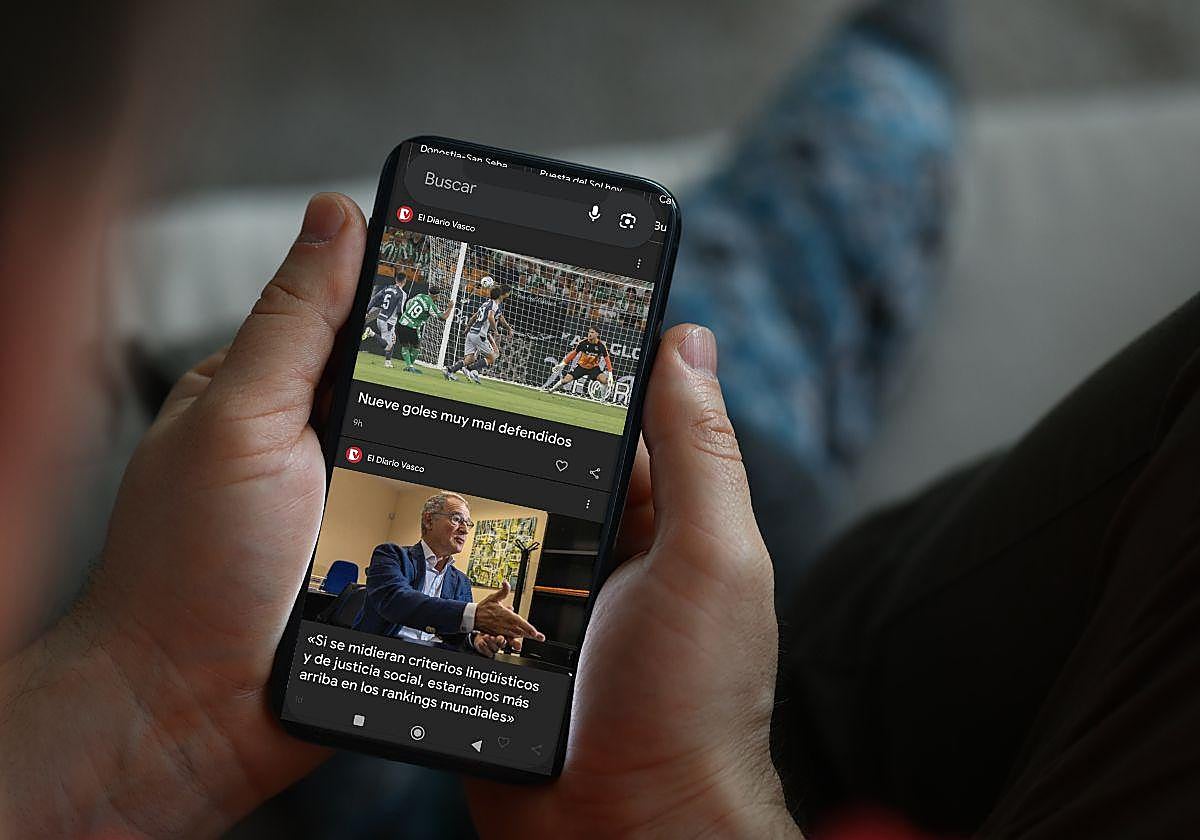 Noticias de El Diario Vasco en Google Discover.