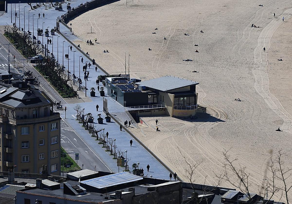 Edificio del Zmare, en el paseo de Zurriola.