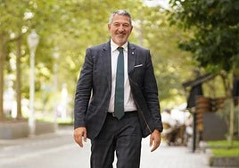 Miquel Sàmper, consejero de Empresa y Trabajo de la Generalitat de Cataluña, en Donostia