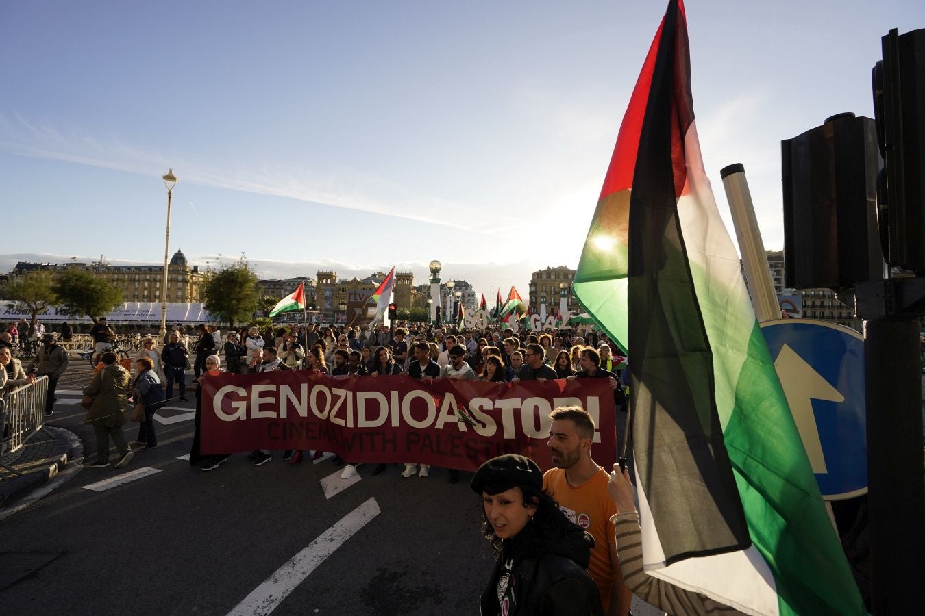 Clamor en Donostia en contra del genocidio de Gaza